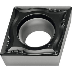 Walter - CPGT MM4 Grade WSM20S Turning Insert - TiAlN+Al2O3+(Al) Finish, 80° Rhombic, 9.53mm Inscr Circle, 3.97mm Thick, 0.4mm Corner Radius - Benchmark Tooling