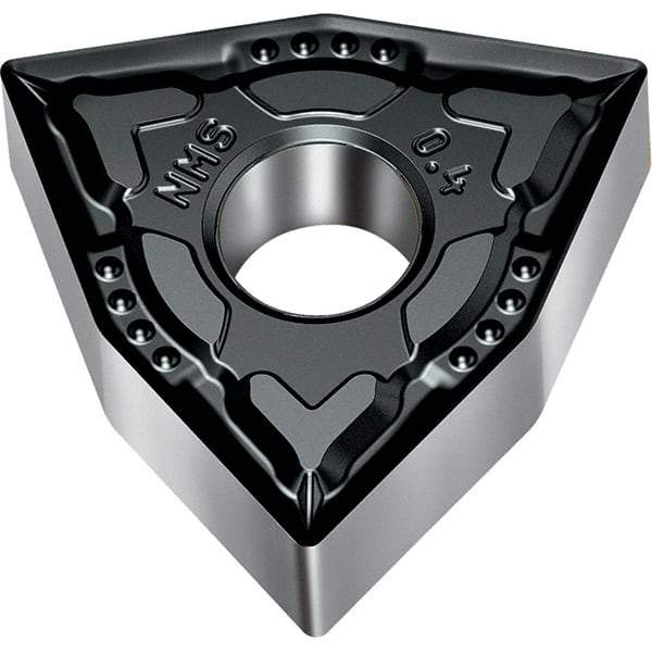 Walter - WNMG NMS Grade WSM01 Turning Insert - TiAlN+Al2O3+(ZrN) Finish, 80° Trigon, 12.7mm Inscr Circle, 4.76mm Thick, 0.8mm Corner Radius - Benchmark Tooling