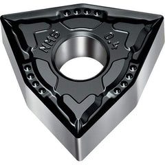 Walter - WNMG NMS Grade WSM10S Turning Insert - TiAlN+Al2O3+(Al) Finish, 80° Trigon, 12.7mm Inscr Circle, 4.76mm Thick, 0.8mm Corner Radius - Benchmark Tooling