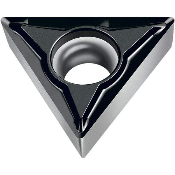 Walter - TCGT FM2 Grade WSM20S Turning Insert - TiAlN+Al2O3+(Al) Finish, 60° Triangle, 9.53mm Inscr Circle, 3.97mm Thick, 0.8mm Corner Radius - Benchmark Tooling