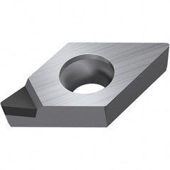 Walter - DPGW FS-1 Grade WDN10 Turning Insert - Polycrystaline Diamond Finish, 55° Rhombic, 6.35mm Inscr Circle, 2.38mm Thick, 0.4mm Corner Radius - Benchmark Tooling