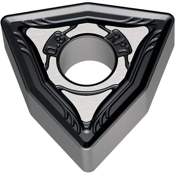 Walter - WNMG RP7 Grade WKP30S Turning Insert - TiCN+Al2O3+(TiCN) Finish, 80° Trigon, 12.7mm Inscr Circle, 4.76mm Thick, 1.2mm Corner Radius - Benchmark Tooling