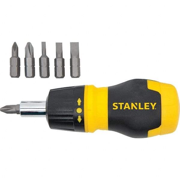 Stanley - Bit Screwdrivers Type: Multi-Bit Screwdriver Tip Type: Phillips; Slotted - Benchmark Tooling