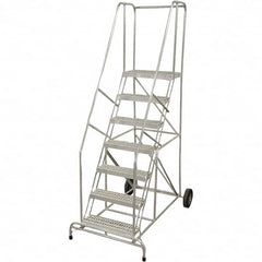 Cotterman - Rolling & Wall Mounted Ladders & Platforms Type: Rolling Warehouse Ladder Style: Rolling Safety Ladder - Benchmark Tooling