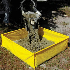 UltraTech - 139 Gal 10mil Polyethylene Concrete Washout Berm - 14" High x 4' Wide x 4" Long - Benchmark Tooling