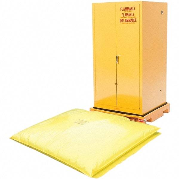 UltraTech - 93 Gal Sump, 1,500 Lb Capacity, 1 Drum, Polyethylene Safety Cabinet Bladder System - 37-3/4" Long x 37.75" Wide x 6-1/4" High - Benchmark Tooling