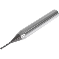Seco - 2mm, 2 Flute, Single End, Solid Carbide, 0.15mm Corner Radius End Mill - 60mm OAL, 30° Helix, Right Hand Flute, 3mm LOC, Right Hand Cut, 14mm Extended Reach - Benchmark Tooling