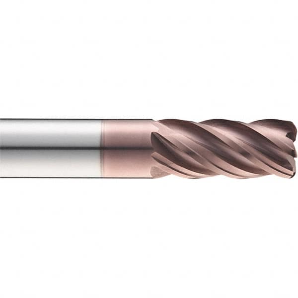 SGS - 7/16", 5 Flute, Single End, Solid Carbide, 0.03" Corner Radius End Mill - 2-3/4" OAL, 37° Helix, 7/16" LOC, Right Hand Cut - Benchmark Tooling