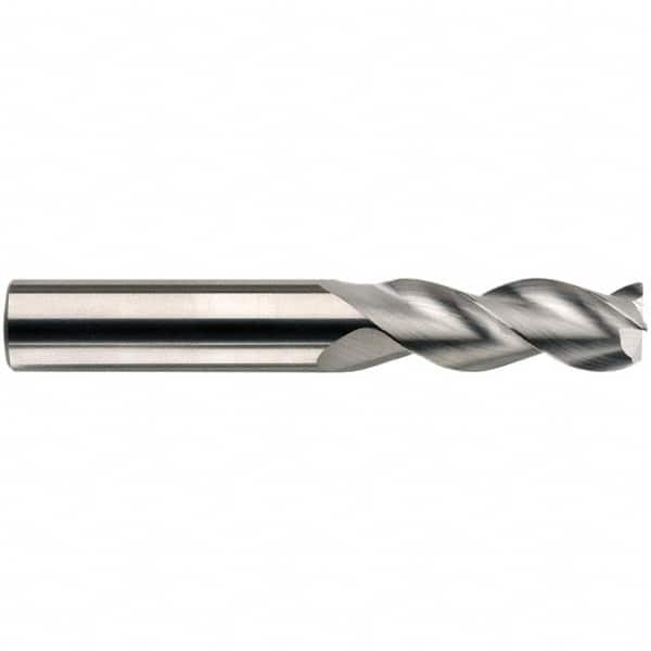 SGS - 12mm, 3 Flute, Single End, Solid Carbide, 0.0984" Corner Radius End Mill - 83mm OAL, 38° Helix, 26mm LOC, Right Hand Cut - Benchmark Tooling