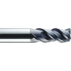 SGS - 10mm, 3 Flute, Single End, Solid Carbide, 0.0984" Corner Radius End Mill - 72mm OAL, 27mm LOC, Right Hand Cut - Benchmark Tooling
