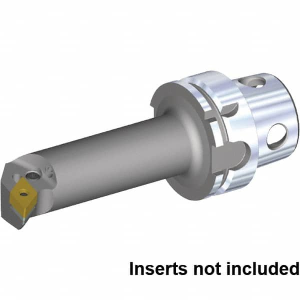 Kennametal - Right Hand Cut, 32mm Min Bore Diam, Size KM4X63 Steel Modular Boring Cutting Unit Head - 88.33mm Max Bore Depth, Through Coolant, Compatible with DN.. 110408, DN.. 332 - Benchmark Tooling