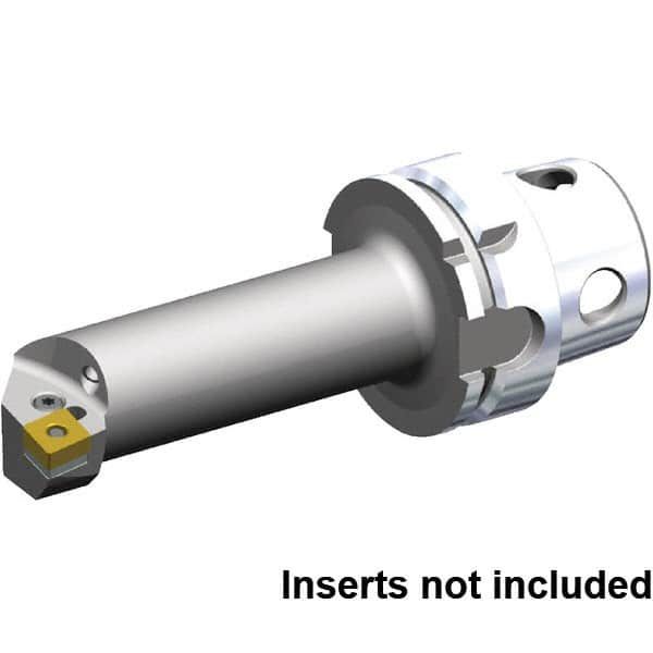 Kennametal - Right Hand Cut, 63mm Min Bore Diam, Size KM4X63 Steel Modular Boring Cutting Unit Head - 144.05mm Max Bore Depth, Through Coolant, Compatible with CN.. 432, CN.. 120408 - Benchmark Tooling