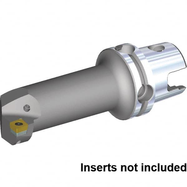 Kennametal - Right Hand Cut, 50mm Min Bore Diam, Size KM4X63 Steel Modular Boring Cutting Unit Head - 114.05mm Max Bore Depth, Through Coolant, Compatible with CC.. 432, CC.. 120408 - Benchmark Tooling