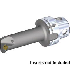 Kennametal - Left Hand Cut, 40mm Min Bore Diam, Size KM4X63 Steel Modular Boring Cutting Unit Head - 112.27mm Max Bore Depth, Through Coolant, Compatible with DC..3252, DC.. 11T308 - Benchmark Tooling