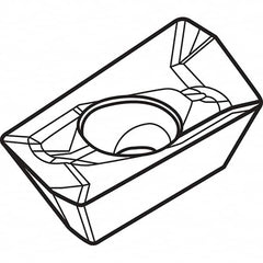 Kennametal - EDCT1808 GD Grade KCPM40 Carbide Milling Insert - AlCrTiN Finish, 5.5mm Thick, 1/32" Corner Radius - Benchmark Tooling