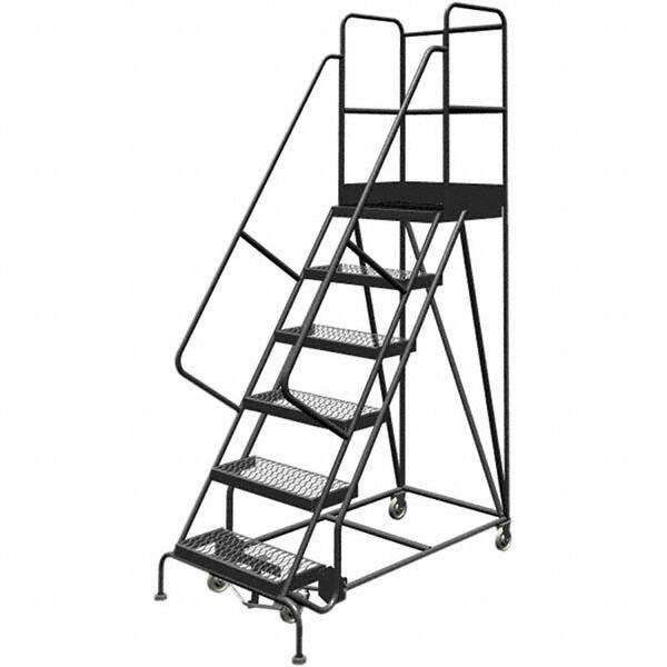 TRI-ARC - Rolling & Wall Mounted Ladders & Platforms Type: Rolling Warehouse Ladder Style: Rolling Platform Ladder - Benchmark Tooling