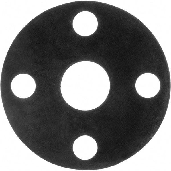 Value Collection - 5" Pipe, 5-9/16" ID x 10" OD Flange Gasket - Buna-N Rubber, Black, 1/16" Thick - Benchmark Tooling