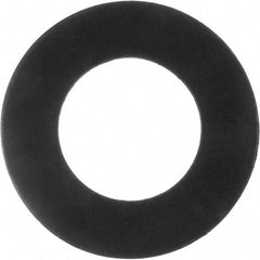 Value Collection - 2" Pipe, 2-3/8" ID x 4-1/8" OD Flange Gasket - Viton Rubber, Black, 1/8" Thick - Benchmark Tooling
