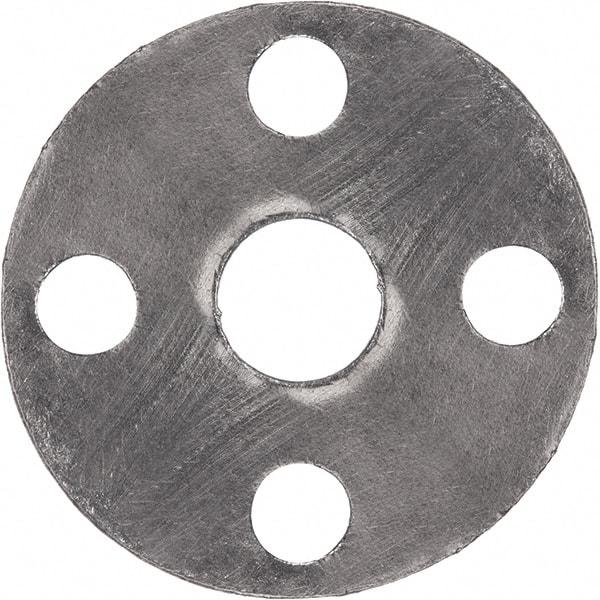Value Collection - 1-1/2" Pipe, 1-29/32" ID x 5" OD Flange Gasket - Reinforced Graphite, Gray, 1/16" Thick - Benchmark Tooling