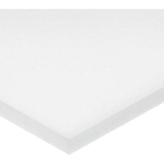 Value Collection - 1/16" Thick x 1' Wide x 2' Long, ePTFE Sheet - White, General Purpose Grade - Benchmark Tooling