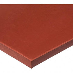 Value Collection - 12" Long, 12" Wide, Silicone Rubber Foam Sheet - 40A Durometer, Red, -60 to 400°F, 700 psi Tensile Strength, Adhesive Backing - Benchmark Tooling