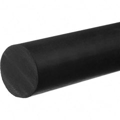 Value Collection - 5' Long, Standard Round EPDM Cord - 1/2" Diam, Black - Benchmark Tooling