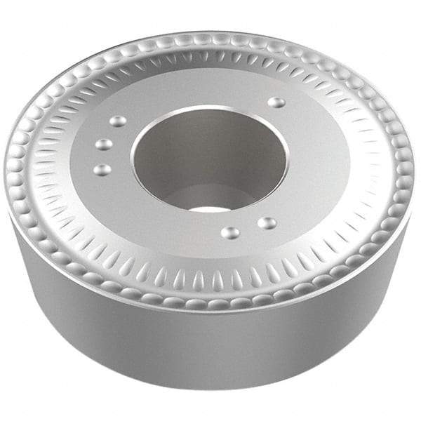 Seco - RCMX200600 R3 Grade TP2501 Carbide Turning Insert - Ti(C/N)/Al2O3/TiN Finish, Round, 32mm Inscr Circle, 1/4" Thick, 10mm Corner Radius - Benchmark Tooling