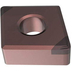 Seco - CNGM120408 Grade CH2540 PCBN Turning Insert - TiSiN Finish, Parallelogram, 1/2" Inscr Circle, 4.76mm Thick, 0.03" Corner Radius - Benchmark Tooling