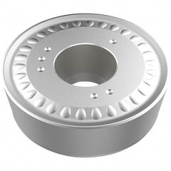 Seco - RCMX320901 RR93 Grade TP2501 Carbide Turning Insert - Ti(C/N)/Al2O3/TiN Finish, Round, 32mm Inscr Circle, 9.52mm Thick, 16mm Corner Radius - Benchmark Tooling