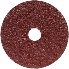 Norton - 9-1/8" Diam 5/8-11 Threaded Hole 24 Grit Fiber Disc - Very Coarse Grade, Aluminum Oxide, 6,600 Max RPM, Series F240 - Benchmark Tooling