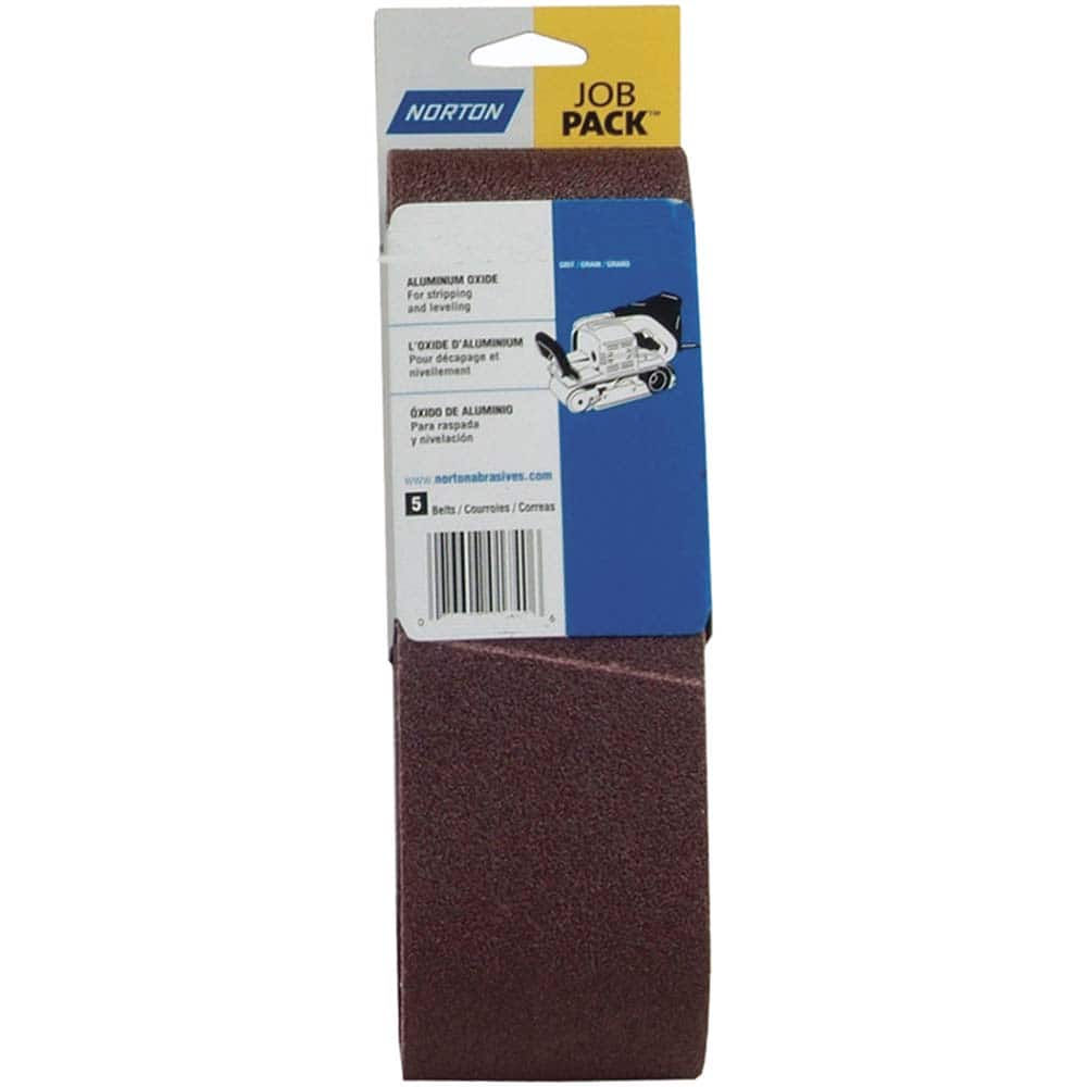 Norton - 3" Wide x 24" OAL, 50 Grit, Aluminum Oxide Abrasive Belt - Benchmark Tooling