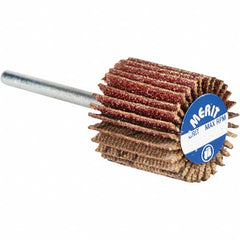 Norton - 3/4" Diam x 5/8" Face Width, Fine Aluminum Oxide Coated Mounted Flap Wheel - Benchmark Tooling