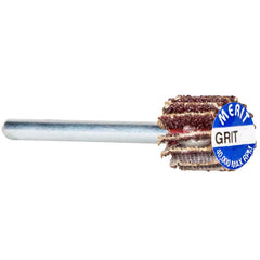 Norton - 5/8" Diam x 5/8" Face Width, Coarse Aluminum Oxide Coated Mounted Flap Wheel - Benchmark Tooling