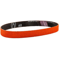 Abrasive Belt: 1″ Width, 40 Grit, Ceramic Coated, Y Weighted