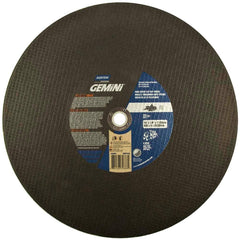 Norton - 16 x 1/8, 1" Hole 24 Grit Aluminum Oxide Cutoff Wheel - Benchmark Tooling