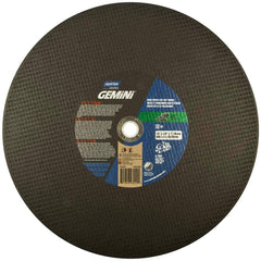 Norton - 12 x 1/8, 1" Hole 24 Grit Silicon Carbide Cutoff Wheel - Benchmark Tooling