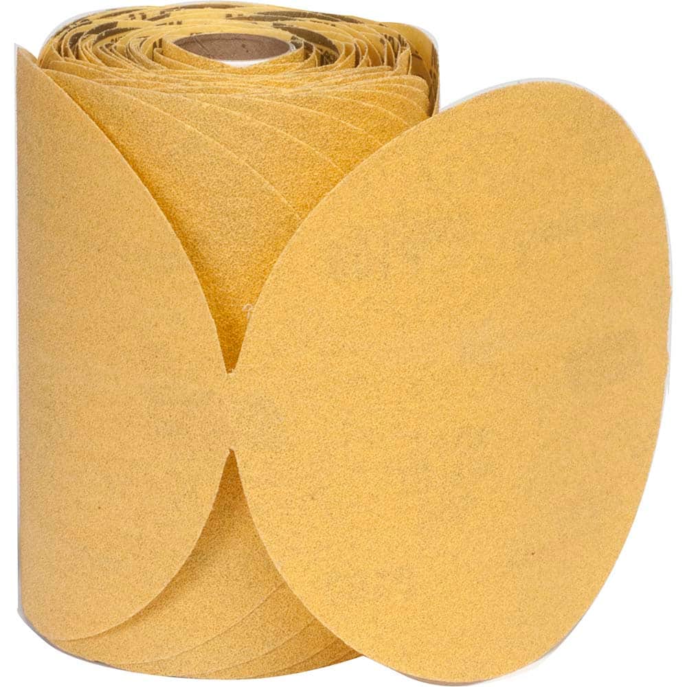Norton - 5" Diam, 100 Grit Aluminum Oxide Adhesive PSA Disc - Benchmark Tooling