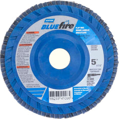 Norton - 5" 80 Grit 7/8" Center Hole Type 27 Zirconia Alumina Flap Disc - Benchmark Tooling