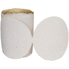 Norton - 5" Diam, 180 Grit Aluminum Oxide Adhesive PSA Disc - Benchmark Tooling