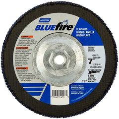 Norton - 7" 80 Grit 5/8-11 Center Hole Type 27 Zirconia Alumina Flap Disc - Benchmark Tooling