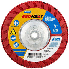 Norton - 7" 60 Grit 5/8-11 Center Hole Type 27 Ceramic Alumina Flap Disc - Benchmark Tooling