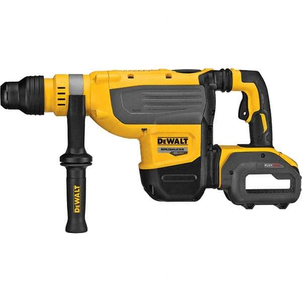 DeWALT - 60 Volt 1-7/8" SDS Max Chuck Cordless Rotary Hammer - 1,350 to 2,705 BPM, 177 to 355 RPM, Reversible - Benchmark Tooling