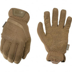 Mechanix Wear - Size M Work Gloves - For Mechanic's & Lifting, Uncoated, Elastic Band Cuff, Full Fingered, Tan, Paired - Benchmark Tooling