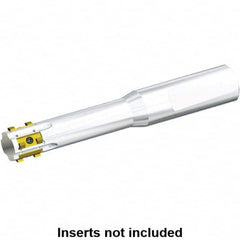 Kennametal - Whistle Notch Shank Connection, 5/8" Cutting Width, 1mm Max Depth of Cut, Indexable Slotting Cutter - KGEM Toolholder, KGIP0125N0189GD Insert - Benchmark Tooling