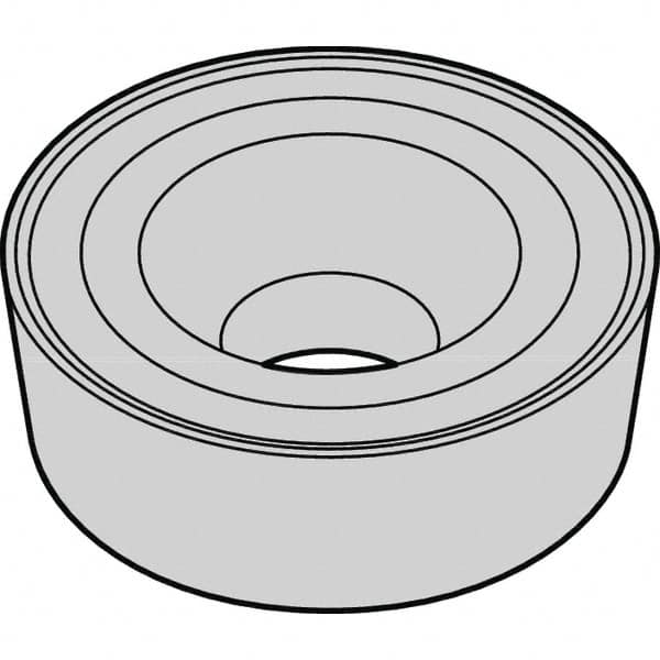 Kennametal - RCMH64 K Grade KCP10B Carbide Turning Insert - TiOCN Finish, Round, 3/4" Inscr Circle, 1/4" Thick, 0.0312" Corner Radius - Benchmark Tooling