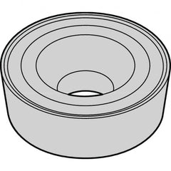 Kennametal - RCMH64 K Grade KCP10B Carbide Turning Insert - TiOCN Finish, Round, 3/4" Inscr Circle, 1/4" Thick, 0.0312" Corner Radius - Benchmark Tooling