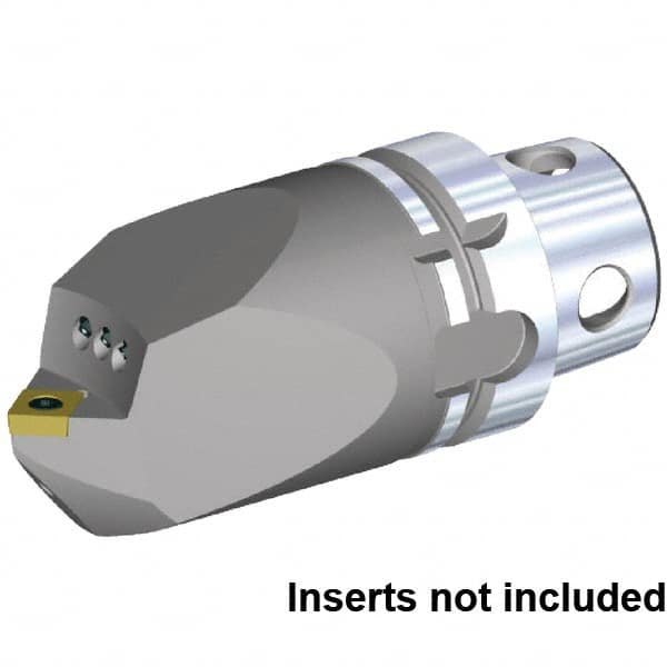 Kennametal - Neutral Cut, Size KM4X63, CC.. 120408 & CC.. 432 Insert Compatiblity, Internal Modular Turning & Profiling Cutting Unit Head - 115mm Head Length, Through Coolant, Series KM4X - Benchmark Tooling