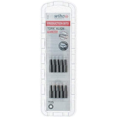 Wiha - 1/4" Drive T25 Torx Screwdriver Bit - 1" OAL, Insert Bit - Benchmark Tooling