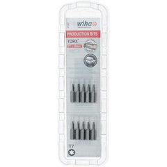 Wiha - 1/4" Drive T7 Torx Screwdriver Bit - 1" OAL, Insert Bit - Benchmark Tooling