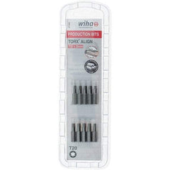 Wiha - 1/4" Drive T20 Torx Screwdriver Bit - 1" OAL, Insert Bit - Benchmark Tooling